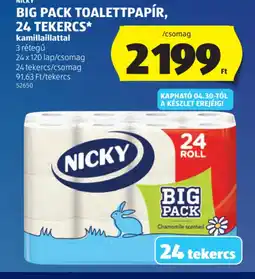 ALDI NICKY BIG PACK TOALETTPAPÍR ajánlat