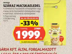 ALDI FRISKIES SZÁRAZ MACSKAELEDEL ajánlat