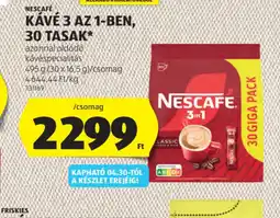 ALDI NESCAFÉ KÁVÉ 3 AZ 1-BEN ajánlat
