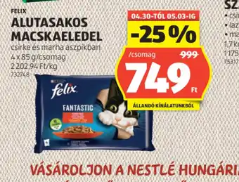 ALDI FELIX ALUTASAKOS MACSKAELEDEL ajánlat