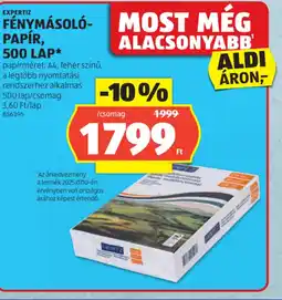 ALDI EXPERTIZ FÉNYMÁSOL-PAP a termék 2025.07.10-énR ajánlat