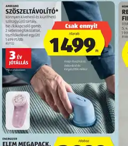 ALDI AMBIANO SZÖSZELTÁVOL ENERGIZERT ajánlat