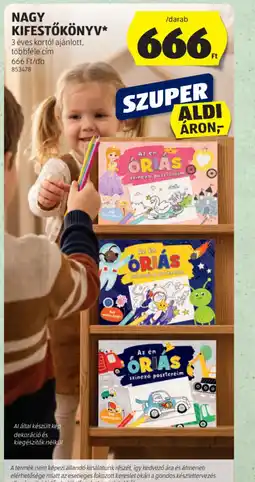 ALDI NAGY KIFESTŐKÖNYV ajánlat