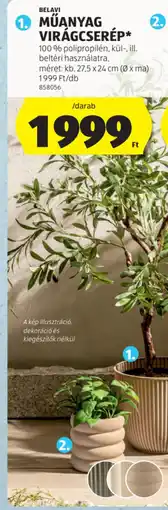 ALDI BELAVI MŰANYAG VIRÁGCSERÉP ajánlat