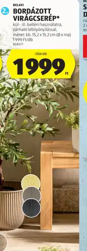 ALDI BELAVI BORDÁZOTT VIRÁGCSERÉP ajánlat