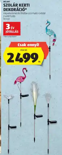 ALDI BELAVI SZOLÁR KERTI DEKORÁCI ajánlat