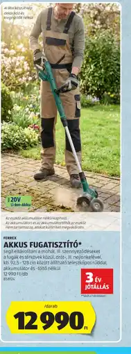 ALDI FERREX AKKUS FUGATISZTÍT ajánlat