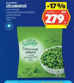 ALDI ALL SEASONS ZÖLDBORS ajánlat