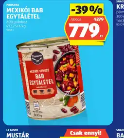 ALDI PRIMANA MEXIKI BAB EGYTÁLÉTEL ajánlat