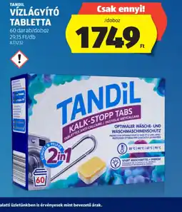 ALDI TANDIL VÍZLÁGYÍT TABLETTA ajánlat