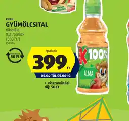 ALDI KUBU GYÜMÖLCSITAL ajánlat