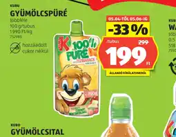 ALDI KUBU GYÜMÖLCSPÜRÉ ajánlat