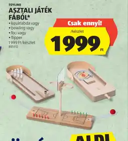 ALDI TOYLINO ASZTALI JÁTÉK FÁBL ajánlat