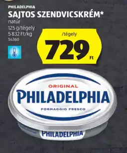ALDI PHILADELPHIA SAJTOS SZENDVICSKRÉM ajánlat