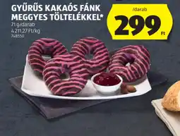 ALDI GYŰRŰS KAKAS FÁNK MEGGYES TÖLTELÉKKEL ajánlat
