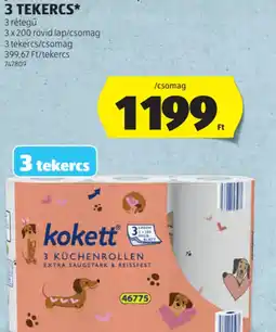 ALDI KOKETT JUMBO PAPÍRTÖRLŐ ajánlat