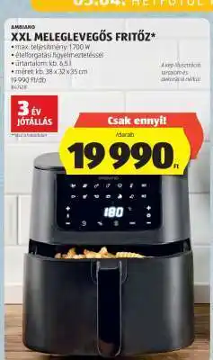 AMBIANO XXL MELEGLEVŐS FRITŐZ