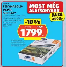 ALDI EXPERTIZ Fénymásolópapír, 500 lap ajánlat