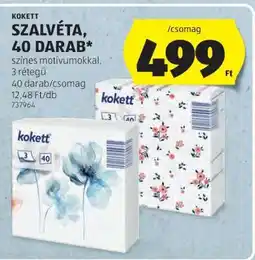 ALDI Kokett Szalvéta, 40 darab ajánlat