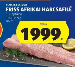 ALDI Friss, afrikai harcsafilé ajánlat