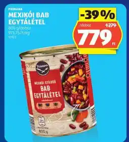 ALDI PRIMANA Mexikói Bab Egytálétel ajánlat