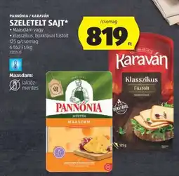 ALDI Pannónia / Karaván Szeletelt Sajt ajánlat