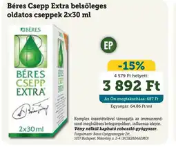 Mosoly patikák BÉRES Csepp Extra cseppek ajánlat