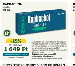 Mosoly patikák RAPHACHOL tabletta ajánlat