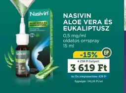Mosoly patikák NASIVIN ALOE VERA ÉS EUKALIPTUSZ ajánlat