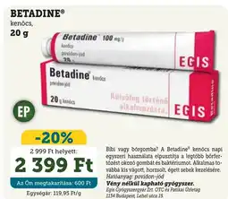 Mosoly patikák BETADINE ajánlat
