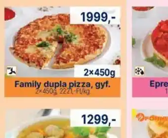 Family Frost Family dupla pizza ajánlat