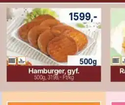 Family Frost Hamburger, gyf. ajánlat