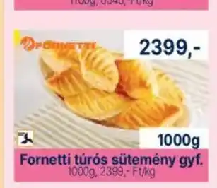 Fornetti túrós sütemény gyf
