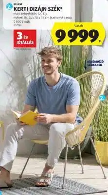 ALDI BELAVI KERTI DIZÁJN SZÉK ajánlat