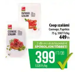 Coop Coop szalámi ajánlat