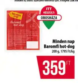 Coop Minden nap Baromfi hot-dog ajánlat