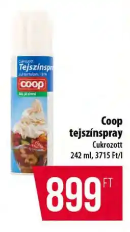 Coop Coop tejszínspray ajánlat
