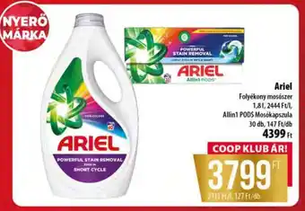 Coop ARIEL Folyékony mosószer ajánlat