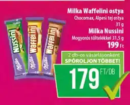 Coop Milka Waffelini ostya / Milka Nussini ajánlat