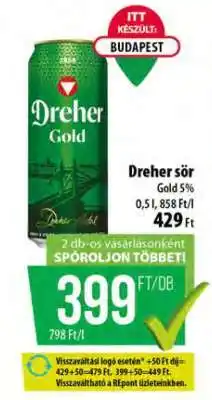 Coop Dreher Gold ajánlat