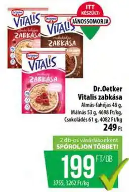 Coop DR OETKER Vitalis zabkása ajánlat