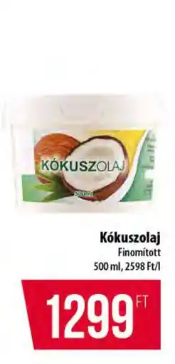 Coop Kókuszolaj ajánlat