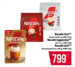 Coop Nescafé 3in1, Nescafé Cappuccino, Nescafé 2in1 ajánlat