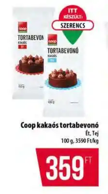 Coop Coop kakaós tortabevonó ajánlat