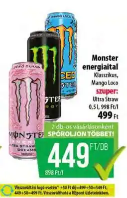 Coop MONSTER Energiaital ajánlat