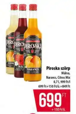 Coop Piroska Szörp ajánlat