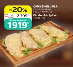 Auchan CSIRKEMELLFILÉ mézes-mustáros ajánlat