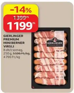Auchan Gierlinger Prémium Mini Berner Virsli ajánlat