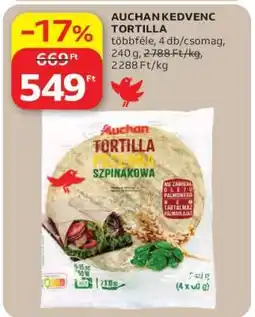Auchan AUCHAN KEDVENC TORTILLA ajánlat
