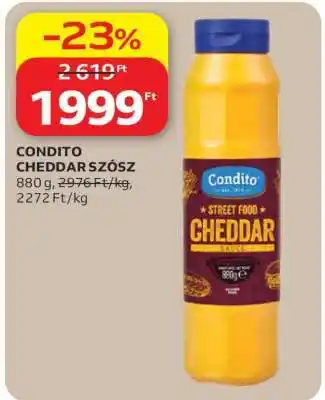 Auchan CONDITO CHEDDAR SZÓSZ ajánlat